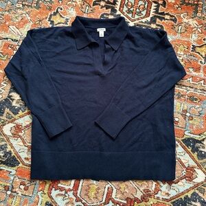 L.L. Bean Women's Cotton/Cashmere Polo Sweater